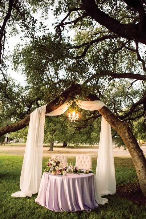 Wedding Arch Alternative Outdoor, Diy Wedding Altar, Wedding Trees, Outdoor Wedding Backdrops, Nikah Decor, Forest Theme Wedding, Wedding Notes, The Setting Sun, Outdoor Wedding Decorations