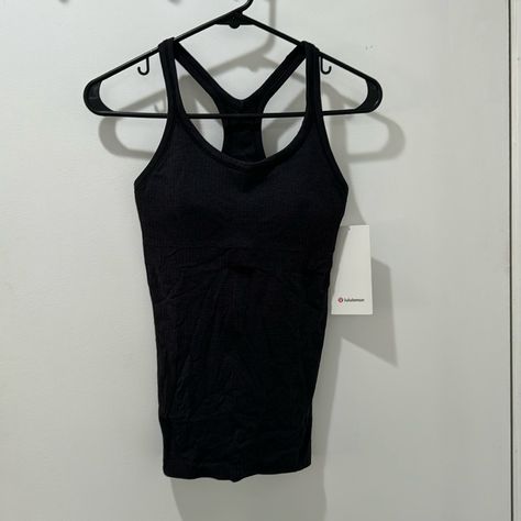 Brand New With Tags. Originally Paid $58 Plus Tax. Black Lulu Tank, Lulu Tank Top, Running Fits, Ebb To Street Tank, Lulu Tank, Better Everyday, Lulu Outfits, Clothes Board, Align Tank