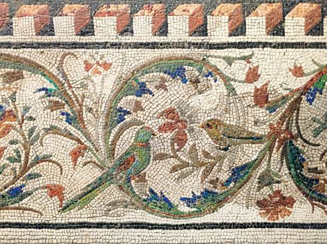 Rome’s hidden mosaics | The Past Roman Mosaic Art, Mosaic Birds, Roman Mosaic, Modern Mosaics, Ancient Sculpture, Relief Sculpture, Mosaic Flooring, Ancient Romans, Ancient Rome