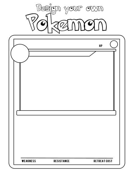 Pokemon Template, Make Your Own Pokemon, Pokemon Card Template, Pokemon Printables, Pokemon Themed Party, Kartu Pokemon, Pokemon Craft, Pokemon Birthday Party, Summer Reading Program