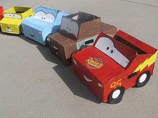 Cars Birthday party.... if only I were this talented Cardboard Cars, Disney Cars Birthday Party, Cars Birthday Party, Disney Cars Party, Disney Cars Birthday, Cars Birthday Party Disney, Car Themed Parties, Car Birthday Theme, Cars Party