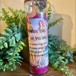 Aphrodite/Venus 7 Day Love Spell Candle | Goddess | Love Spell | Offering | Ritual Candle | Witchcraft | Wicca | Pagan | Fragrance gift Candle Witchcraft, Love Spell Candle, Witchcraft Candles, Spell Candle, Love Spell, Ritual Candles, Candle Spells, Fragrance Gift, Love Spells