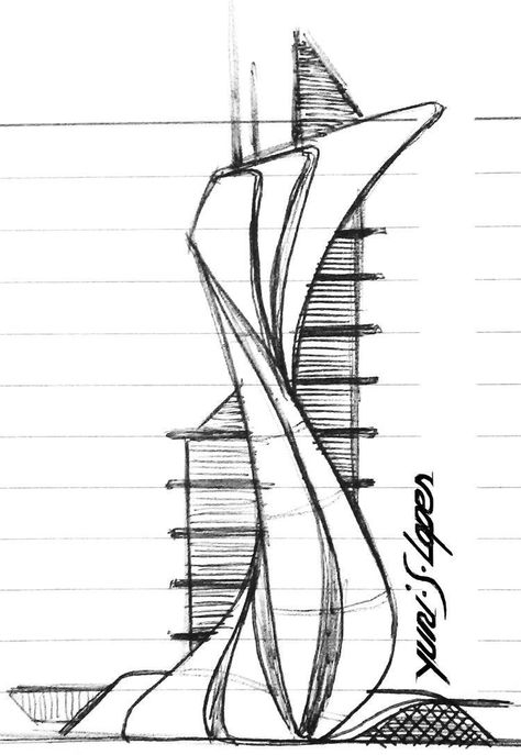 Sketch Concept Architecture, Discomfort Art, Art Gallery Architecture, Gallery Architecture, Conceptual Sketches, Architecture Blueprints, Architecture Design Process, Deconstructivism, Architecture Drawing Sketchbooks