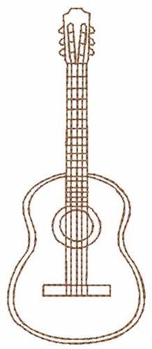 Guitar Embroidery, Guitar Outline, Outline Embroidery, Quilting Software, Tote Design, Clothes Embroidery Diy, Clothes Embroidery, Embroidery Designs Machine, Fiber Crafts