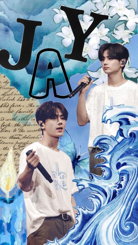 #jayenhypen #jay #blue #enhypen #sea #painting #wallpaper Jay Enhypen Blue Aesthetic, Jay Blue Wallpaper, Sea Painting Wallpaper, Blue Jays Wallpaper, Blue Enhypen, Jay Wallpaper, Jay Blue, Wallpaper And Icons, Kpop Boy Groups