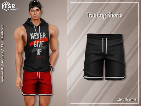 The Sims Resource - Sims 4 - Clothes - WisteriaSims - For Men - Training Shorts for men Sims 4 Cc Nike Shorts Male, Sims 4 Male Athletic Cc, Male Shorts Sims 4 Cc, Sims 4 Cc Male Sportswear, Sims 4 Male Swimwear, Sims 4 Cc Male Shorts, Male Sims, Sims 4 Men Clothing, Halloween City