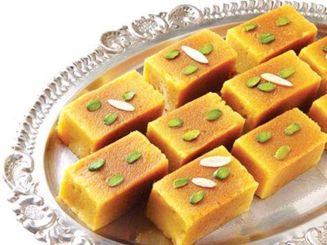 Mysore Pak Traditional South Indian Dessert Mysore Pak, Easy Indian Dessert, Diwali Sweets Recipe, Dinner Party Desserts, Chicken Casserole Easy, Dessert Candles, Pumpkin Bars, Indian Dessert Recipes, Indian Sweet