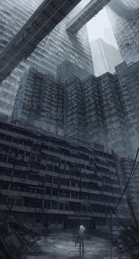 Apocalypse Landscape, Dystopian Art, Apocalypse Aesthetic, Post Apocalyptic Art, Brutalism Architecture, Apocalypse Art, Cyberpunk City, 다크 판타지, Brutalist Architecture