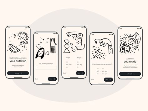 การออกแบบ Ui Ux, Creative App Design, Onboarding App, App Onboarding, Application Ui Design, Nutrition App, Ux Kits, Ui Ux 디자인, Ux App Design