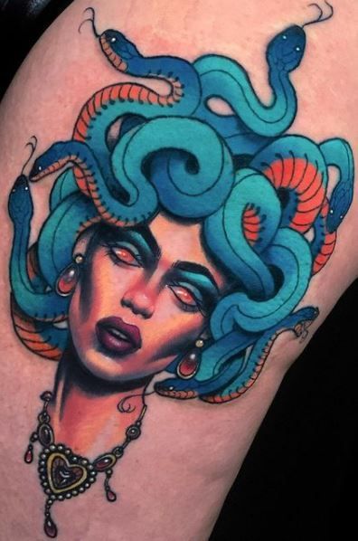 Tattoo Diy, Medusa Tattoo Design, Snake Tattoo Design, Tattoos Geometric, Tato Lengan, Medusa Tattoo, Tattoo Design Book, Tattoo Sketch, Diy Tattoo