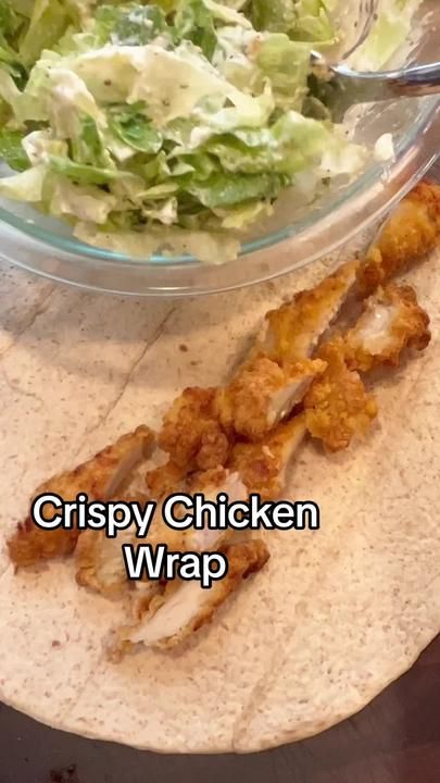 TikTok · Tara “T” Ippolito 💜 Chicken Caesar Salad Wraps, Crispy Chicken Wraps, Caesar Wrap, Chicken Caesar Wrap, Chicken Wrap, Healthy Lunch Meal Prep, Chicken Caesar, Chicken Caesar Salad, Salad Wraps