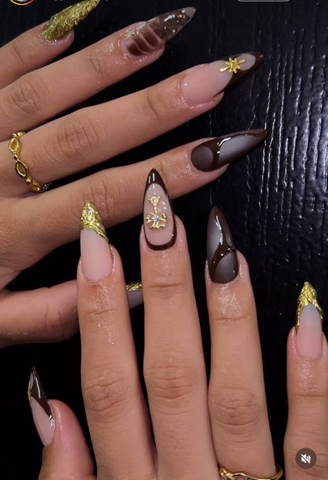 Pointy Nails, Hard Nails, Leopard Nails, Simple Acrylic Nails, Brown Nails, Oval Nails, Glam Nails, Kawaii Nails, Unique Acrylic Nails