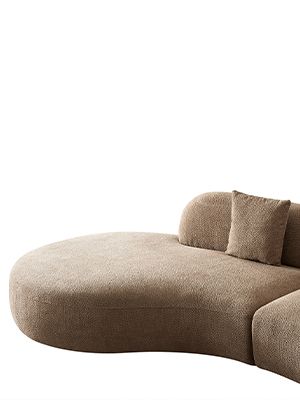 Amazon.com: YOPENG 135" Curved Sectional Sofa with Left Chaise Longue,Modern Boucle Fabric Upholstered Modular Cloud Couch with Two Throw Pillows,Oversized 6-Seat Sofa for Living Room,Bedroom,Apartment,Brown : Home & Kitchen Curved Sectional Sofa, Cloud Couch, Curved Sectional, Sofa For Living Room, Boucle Fabric, Bedroom Apartment, Living Room Sofa, Sofa Couch, Sectional Sofa