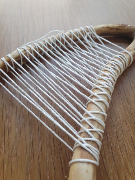 Branch Weaving | Andrea Janes photography Twig Weaving, Stick Weaving, Branch Weaving, Twig Crafts, Weaving Loom Projects, Weaving Wall Hanging, Crafts Sewing Projects, Stick Art, Woven Wall Art