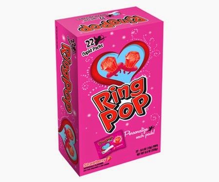 Mommy Katie: #Giveaway Valentines Day Themed Ring Pops Pop Valentines, Ring Pop Valentine, Cupid Ring, Ring Pops, Ring Pop, Diy Bracelets Easy, Valentine Box, Valentine Fun, Children And Family