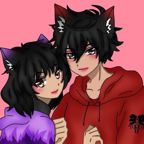 AARON lycan & APHMAU schmidt / parents of AVEN, ATON, ATHENA & ALISA Aaron Aphmau, Aaron Lycan, Aphmau Wallpaper, Matching Christmas Pfp Friends, Aphmau Fanart, Aarmau Fanart, Aphmau Pictures, Aphmau And Aaron, Aphmau Characters