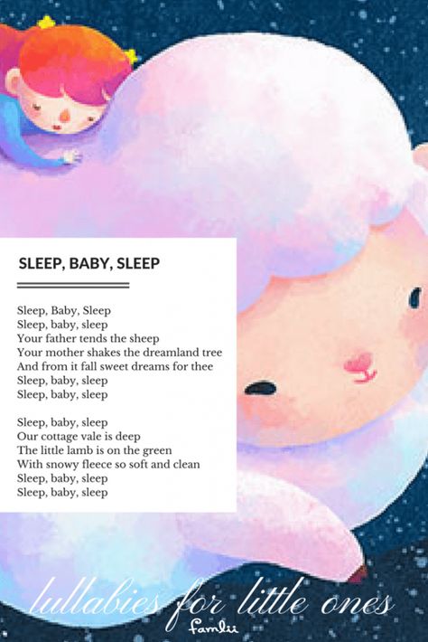 Sleep, Baby, Sleep: A German Lullaby / Cradle Song - Famlii Baby Lullaby Lyrics, Toddler Jokes, Lullaby Lyrics, Baby Preparation, Baby Poems, Nursery Rhymes Lyrics, Lullaby Songs, Angel Music, Baby Lullabies