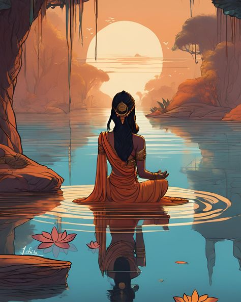 Amidst the forest’s serenity, Sita’s strength and grace shine through . . . #instagram #artist #art #digitalart #painting #SitaInTheForest #IndianMythology #DivineFeminine #EpicTales #ForestSerenity #ArtisticExpression #HinduMythology #CulturalHeritage #MythologicalArt #Sita #Ramayana #IndianArt #SpiritualJourney #NatureAndDivinity Ramayana Art, Hindu Mythology, Room Posters, Divine Feminine, Spiritual Journey, Indian Art, Artist Art, The Forest, Digital Art