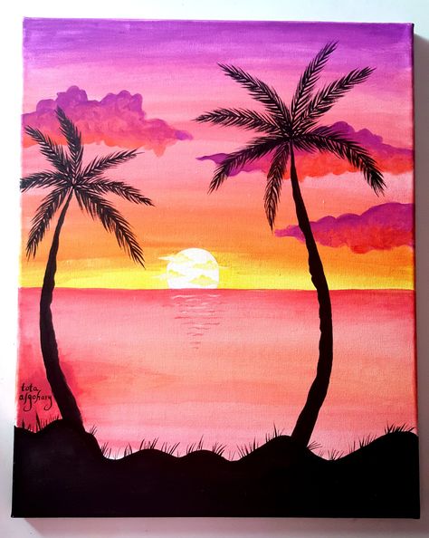 I drew a sun set 😍✌ Sunset Simple Drawing, Sunset Water Drawing, Sun Set Canvas Painting, Sun Set Painting Acrylic Easy, Sunset Marker Drawing, Sun Rise Drawing, Sunset On Water Drawing, Sun Set Drawing, Sunset Beach Drawing