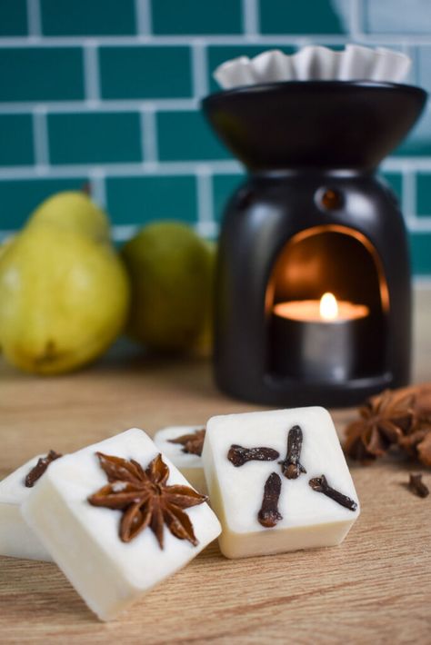 These all-natural soy wax melt recipes are perfect for Christmas! With gingerbread men, Christmas trees, candy cane, spiced cider, eggnog, and cranberry orange clove scented wax melts there's something here for everyone!, Diy Candles, Soy Wax Melts Diy, Herbal Wax Melts, Wax Melts Recipes, Diffuser Scents, Christmas Scent, candle melts, wax tarts, candle tarts diy Diy Herbal Christmas Gifts, Gingerbread Wax Melts, Beeswax Wax Melts Diy, Christmas Wax Melts Diy, Wax Melt Recipes, Wax Warmer Diy, Wax Melts Diy, Soy Wax Melts Diy, Herbal Wax Melts