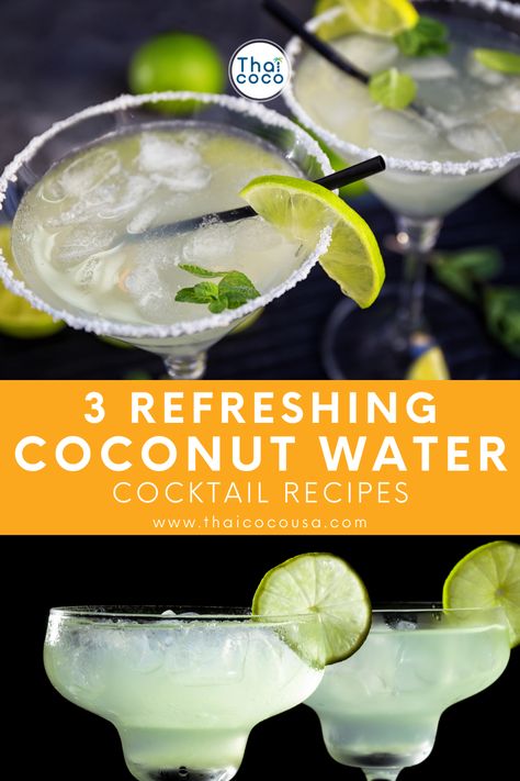 Dive into a world of refreshment with these tantalizing coconut water cocktails. From beachy delights to fruity fusions, discover the ultimate way to elevate your cocktail game with the natural hydration of coconut water. Visit our website for more recipes! Cheers to tropical bliss! 🍹🌴 Coconut Water Cocktail, Coconut Water Recipes, Water Cocktails, Water Health Benefits, Healthy Nutrition Plan, Natural Hydration, More Recipes, Delicious Cocktails, Good Health Tips