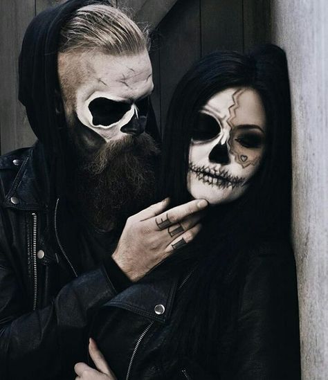 Shooting halloween Halloween Makeup For Guys With Beards, Skull Face Makeup Men Beard, Skeleton Makeup Beard, Skull Makeup With Beard, Halloween Makeup For Men With Beards, Skull Makeup Beard, Halloween Makeup Men Beard, Couples Makeup, Skull Face Makeup