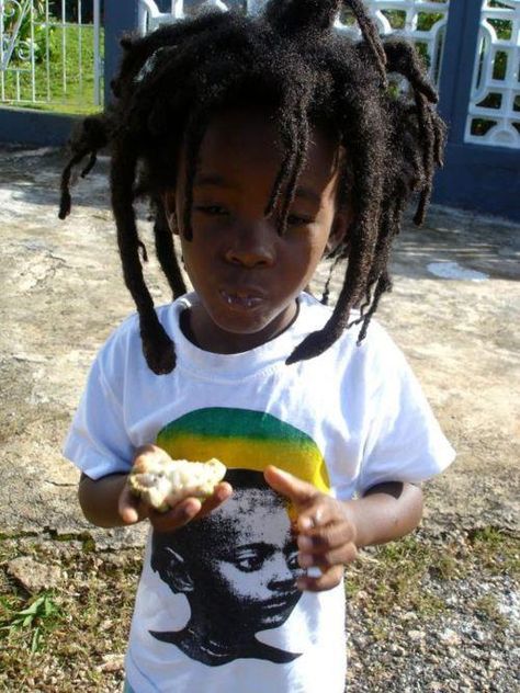 Mini me rasta. Freeform Dreads, Free Form Locs, Freeform Locs, Hair Like Wool, Rastafarian Culture, Beautiful Dreadlocks, Dreads Styles, Dreadlock Hairstyles, We Are The World