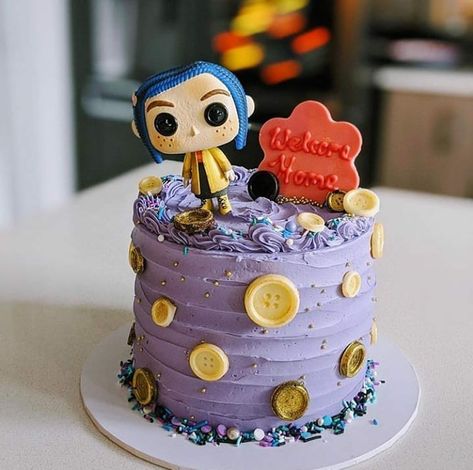 Minimalistic Cakes, Coraline Birthday, Slice Of Birthday Cake, Lunch Cake, Mom Struggles, Cake For Her, Coraline Jones, Slice Of Cake, Birthday Cake Card