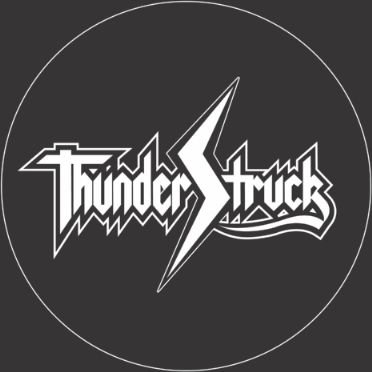 ThunderStruck Thunderstruck Acdc, Letter Blends, Only Song, Guitar Solo, White Letters, Infiniti Logo, Buick Logo, Tattoos And Piercings, Gap