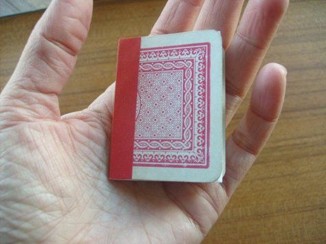 Old Playing Cards, Playing Card Crafts, Book Tutorial, Playing Cards Art, Playing Card Deck, Card Book, Copy Paper, Vintage Junk Journal, The Deck