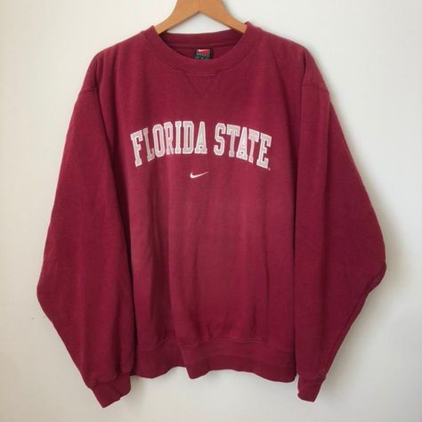 Fsu Gameday, Fake Clothes, College Things, Vintage Shirt Design, Bday Wishlist, Fsu Seminoles, College Shirt, College Fits, Trendy Hoodies