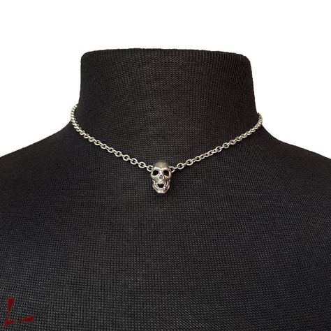 Hysteric Glamour Hysteric Glamour X Le Tabou Silver Skull choker Hysteric Glamour Jewelry, Skull Choker, Glamour Jewelry, Hysteric Glamour, Skull Necklace, Men's Accessories, Accessories Shop, Choker, 925 Silver