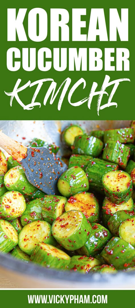 Kimchee Cucumber Recipe, Quick Cucumber Kimchi, Kimchi Appetizer, Cucumber Kimchi Recipe Korean, Korean Cucumber Kimchi, Cucumber Kimchi Recipe, Korean Cucumber, Cucumber Kimchi, Outdoor Cooking Recipes