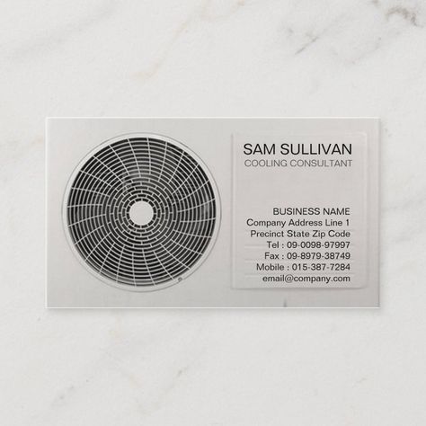 Air Conditioning Heating Cooling Compressor business card features an indoor air conditioner.  Simple minimalist look perfect for air conditioner, cooling, heating, air con, ac, hvac, home repair, handyman themes. Air Conditioner Logo, Hvac Logo, Air Conditioning Logo, Indoor Air Conditioner, Air Conditioner Design, Hvac Business, Hvac Design, Visiting Card Templates, Freedom Art