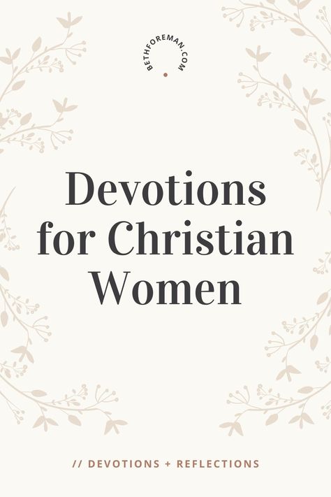 Devotions can be an valuable component to our faith walks, but choosing the right devotions that focus on God and not you can be a challenge. In this post, I share some of my favorite devotions for women and resources where you can find even more that you can trust to point you to Christ. nn#devotions #devotional #dailydevotional #dailydevotion #biblestudy #faith #prayer #dailyprayer Daily Bible Devotions For Women, Daily Devotional For Women Bible Studies, Morning Devotionals For Women, Women Devotional Bible Studies, Devotional Ideas For Women, Womens Devotionals, New Year Devotions, Devotion For Women, Daily Devotional For Women