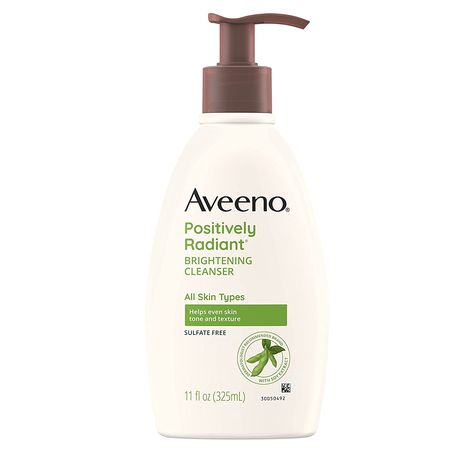 Oil Free Face Wash, Aveeno Positively Radiant, Cleanser For Sensitive Skin, Brightening Cleanser, Daily Facial Cleanser, Facial Products, Skin Care Cleanser, Improve Skin Tone, Cleanser And Toner