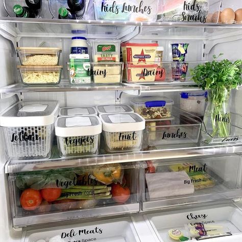 Organize Fridge, Fridge Makeover, Healthy Fridge, Pantry Organisation, Fridge Shelves, Clean Fridge, Fridge Organisers, House Organisation, Kitchen Organization Pantry