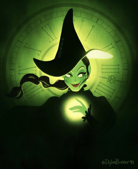 Dylan Bonner, Clock Clipart, Elphaba And Glinda, Wicked Musical, Wicked Witch Of The West, Wicked Tattoos, Glinda The Good Witch, City Cartoon, The Wonderful Wizard Of Oz