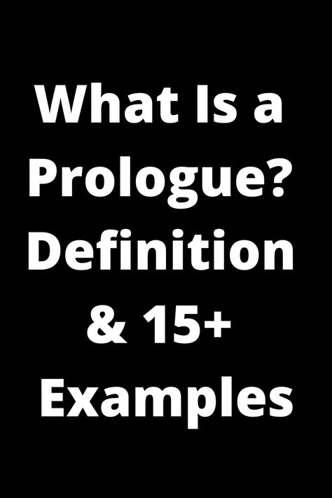 Explore the world of prologues with this comprehensive guide! Learn the definition of a prologue and discover over 15 examples to inspire your own writing. Whether you're a seasoned writer or just starting out, this pin is filled with valuable insights to help you understand and master the art of crafting compelling prologues. Click to elevate your storytelling skills today! Prologue Examples, In Medias Res, Frame Story, Narrative Elements, Medieval Literature, Modern Words, Literary Devices, Writing Stuff, Story Setting