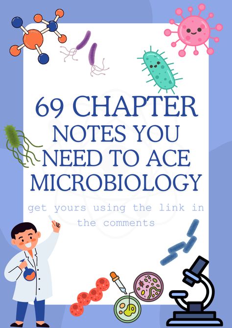 Enhance your understanding of microbiology with our detailed, easy-to-understand notes. Perfect for medical students, nurses, and healthcare professionals. Click to download and boost your knowledge today! #HealthcareNotes #MedicalEducation #NursingStudents #InfectionControl #StudyResources #HospitalSafety #biology #microbiology Microbiology Notes, Biology Major, Medical School Life, Infection Control, Biology Notes, Med School, Medical Education, Microbiology, Medical Students