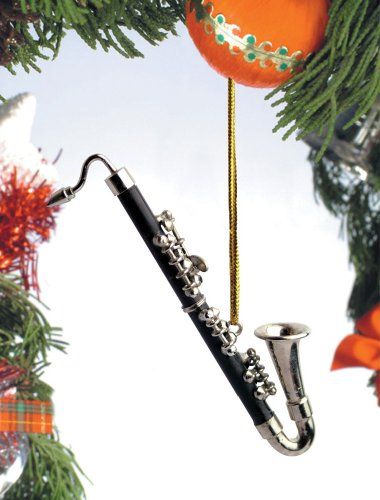 Music Treasures Co. Black Bass Clarinet Christmas Ornament ** For more information, visit image link. Christmas Music Ornaments, Music Christmas Ornaments, Broadway Gifts, Music Themed Wedding, Music Ornaments, Black Bass, Designer Names, Bass Clarinet, Red Gift Box