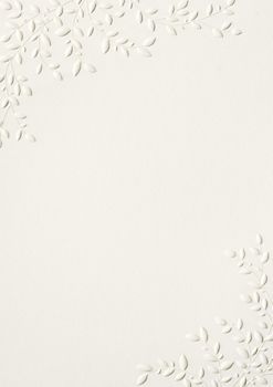 Leaves A7 Embossed Printable Party Invitations Baground For Invitation Card, Marriage Invitation Background, White Invitation Background, White Wallpaper Embossed, Floral Embossed Wedding Invitations, Embossed Border Wedding Invitations, Printable Party Invitations, Embossed Wedding Invitations, Wedding Card Design Indian