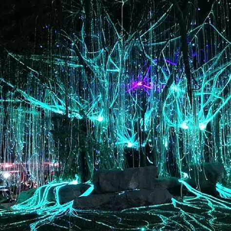 Avatar Garden, Light Tree, Fiber Optic Lights, Fiber Optic Light, Optic Fiber, Avatar Tree, Water Curtain, Fiber Optic Lighting, Game Level Design