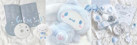 彡 header twitter headers tumblr blue cinnamoroll Twitter Banner Cinnamoroll, Cinnamoroll Pfp Icon, Cinnamon Roll Header, White And Blue Aesthetic Header, Cinnamoroll Banner Gif, Cinnamoroll Discord Banner, Cinnamoroll Twitter Header, Cinnamoroll Layout, Blue Header Twitter Aesthetic