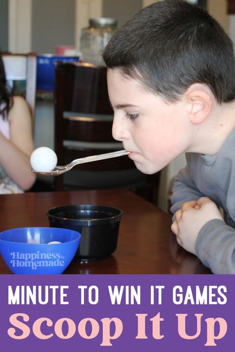 These Minute to Win It Games are a TON of silly fun! 10 Minute to Win It party games that are perfect for all ages (we had guests from ages 4-55 playing these games, and everyone had a blast!) - challenging enough for the older kids and adults, but still easy enough that the younger children could play as well! Plastic Party Cups, Ideas Cumpleaños, Minute To Win, Minute To Win It Games, Family Party Games, Ping Pong Balls, Challenging Games, It Game, Minute To Win It