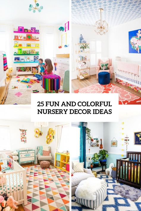 Gender Neutral Bright Nursery, Bold Color Nursery Ideas, Bold Color Nursery, Colourful Gender Neutral Nursery, Maximalist Nursery Decor, Modern Colorful Nursery, Fun Nursery Themes, Baby Nursery Ideas Colorful, Funky Nursery Ideas