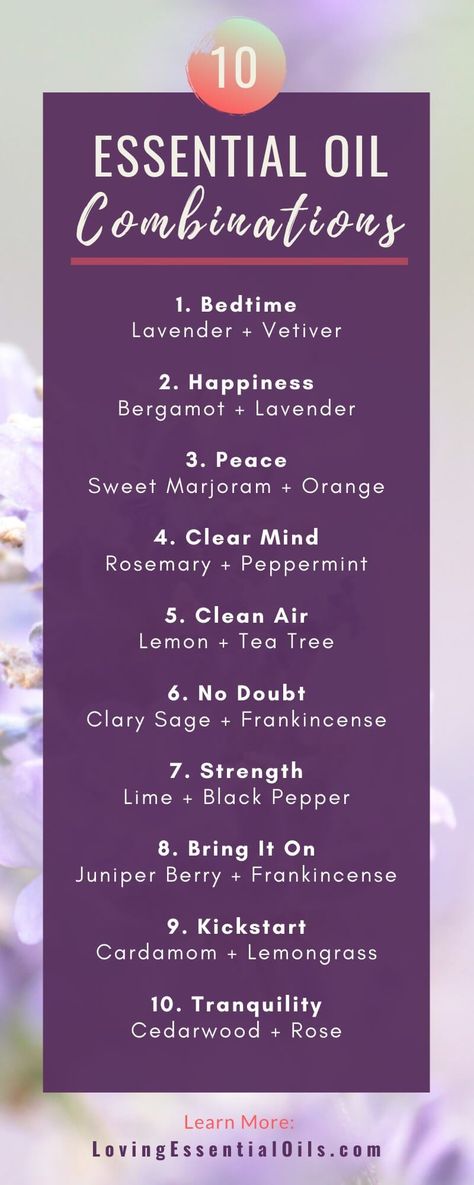 Not wanting to pull out or look up any recipes? Sometimes I like to keep   things really simple when diffusing essential oils. Here are 10  Essential Oil Combinations for Diffuser that are simple to grab and  diffuse, plus get a free printable cheat sheet with 20 Blends! #essentialoilcombinations #aromatherapy #diffusingessentialoils Essential Oil Combinations For Diffuser, Essential Oil Combos, Diffusing Essential Oils, Essential Oil Mixtures, Lilin Aroma, Oils For Hair, Essential Oil Combinations, List Of Essential Oils, Essential Oil Diffuser Recipes