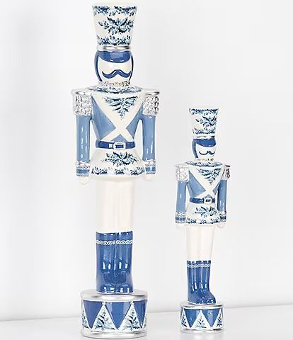 southern living blue christmas collection: Home | Dillard's Ceramic Nutcracker, Joy Decorations, Chinoiserie Christmas, Southern Christmas, Blue Christmas Decor, Blue Christmas Tree, Ultimate Christmas, Christmas Inspo, Jingle All The Way