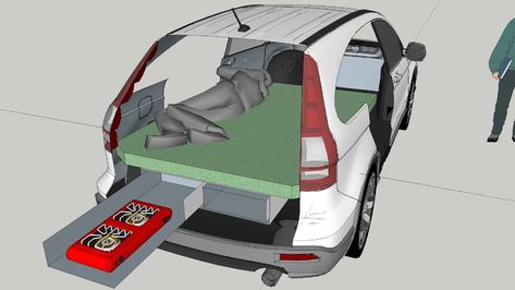 Honda Crv Camping, Crv Camping, Crv Camper, Honda Crv Accessories, Camping Inside, Car Tent Camping, Suv Camper, Suv Camping, Camping Box