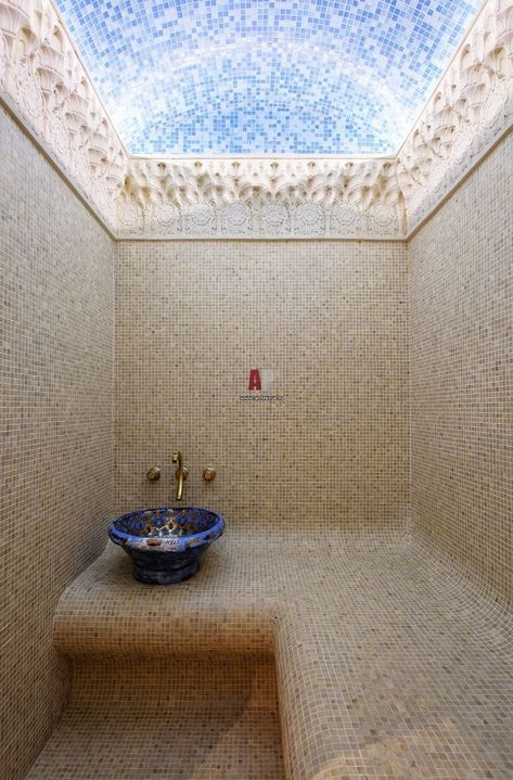 Hammam Bathroom, Home Steam Room, Turkish Bath House, Sauna Bathroom, Minimal Bathroom Design, Roman Bath House, Spa Massage Room, Moroccan Bath, Neutral Bathroom Decor